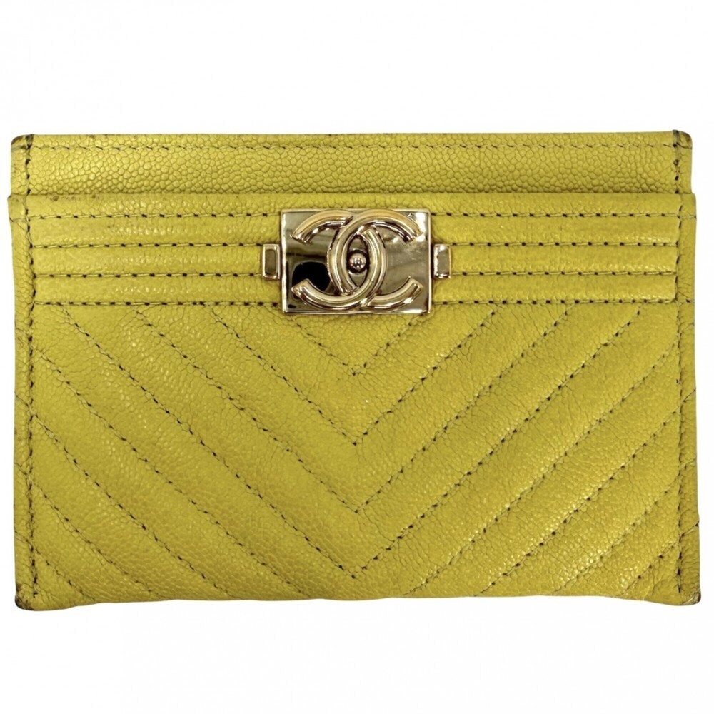 Chanel business card holder/card case for women, V-stitch Boy Chanel, Coco Ma...